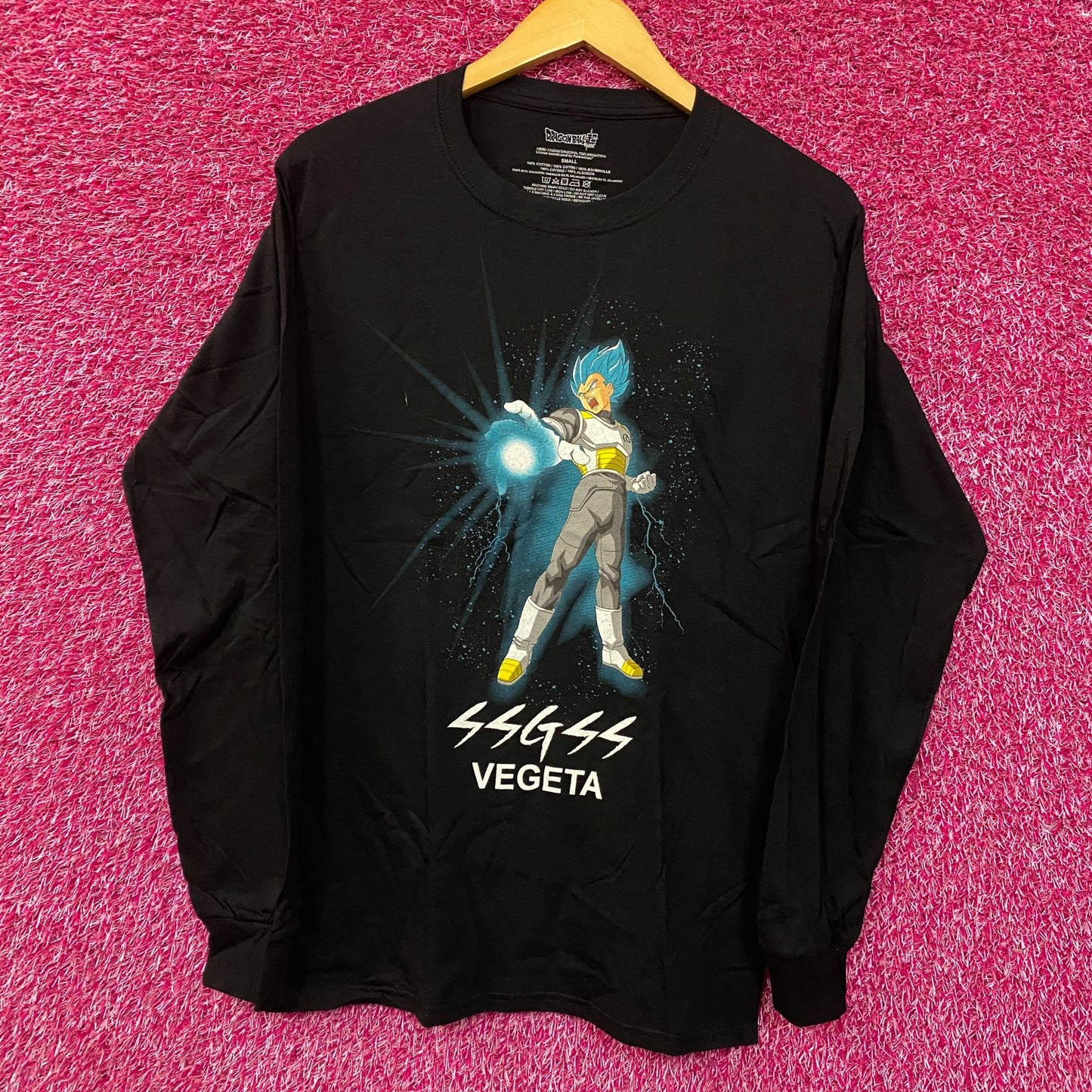 Dragon Ball Super SSGSS Vegeta Long Sleeve T-Shirt Small