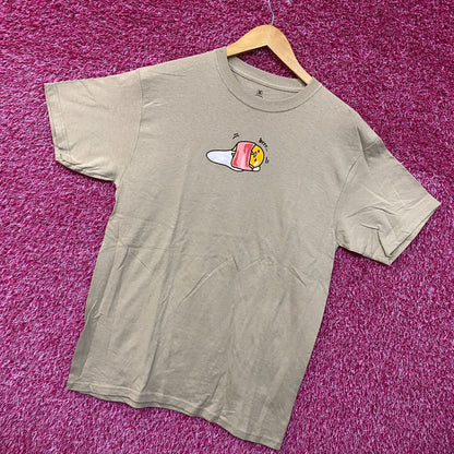 Gudetama The Lazy Egg Brrr with Bacon Blankie Sanrio Tee M