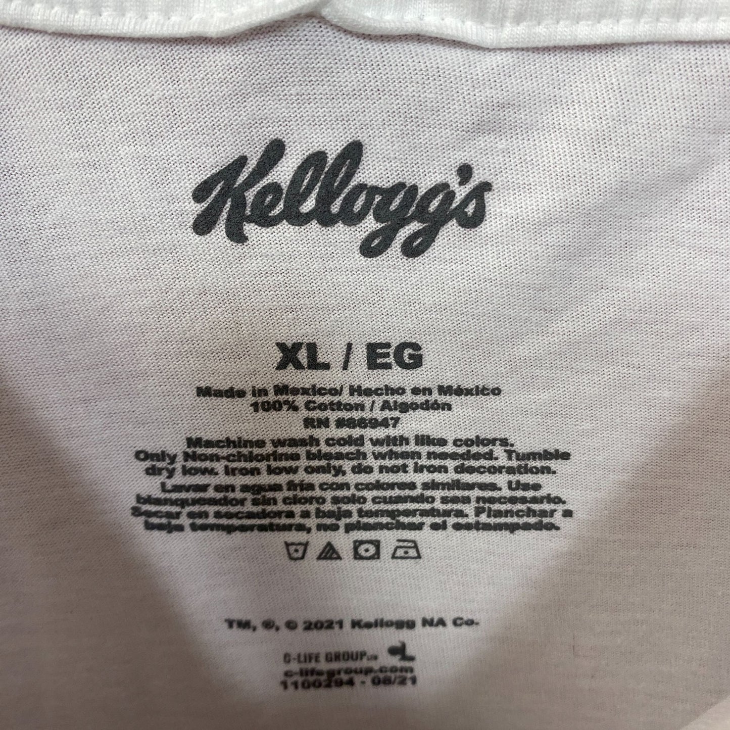 Kellogg's Cereal Tony The Tiger They're Great! Promo T-Shirt XL