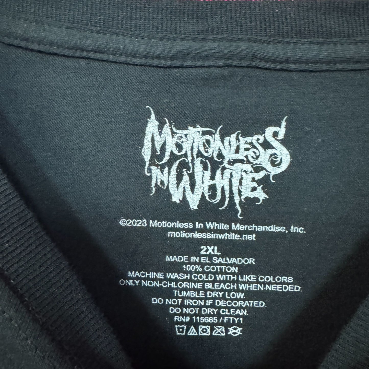 Motionless in White Banshee The Whorror Metal Band Tee 2XL
