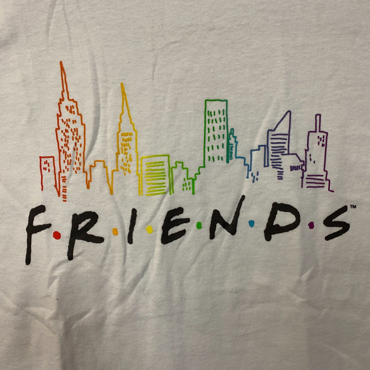 Friends New York City Skyline Graphic T-Shirt Small