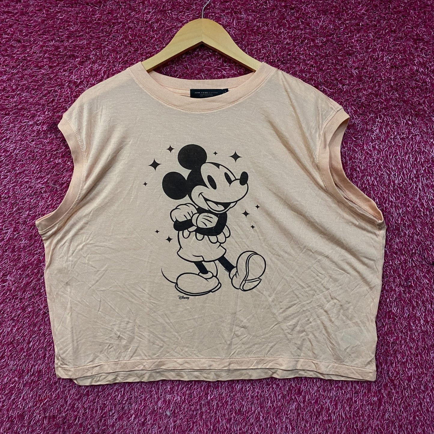 Junk Food Clothing Mickey Mouse Vintage Style Graphic Tissue Tank Top 2XL