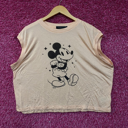 Junk Food Clothing Mickey Mouse Vintage Style Graphic Tissue Tank Top 2XL