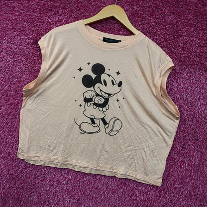 Junk Food Clothing Mickey Mouse Vintage Style Graphic Tissue Tank Top 2XL