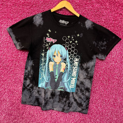 Hatsune Miku The Virtual Idol Chibi Style Anime Bleach Dye M