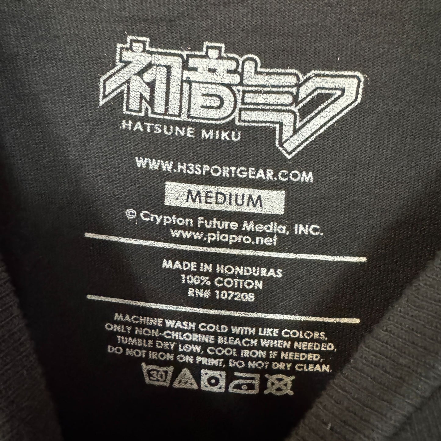 Hatsune Miku The Virtual Idol Chibi Style Anime Bleach Dye M