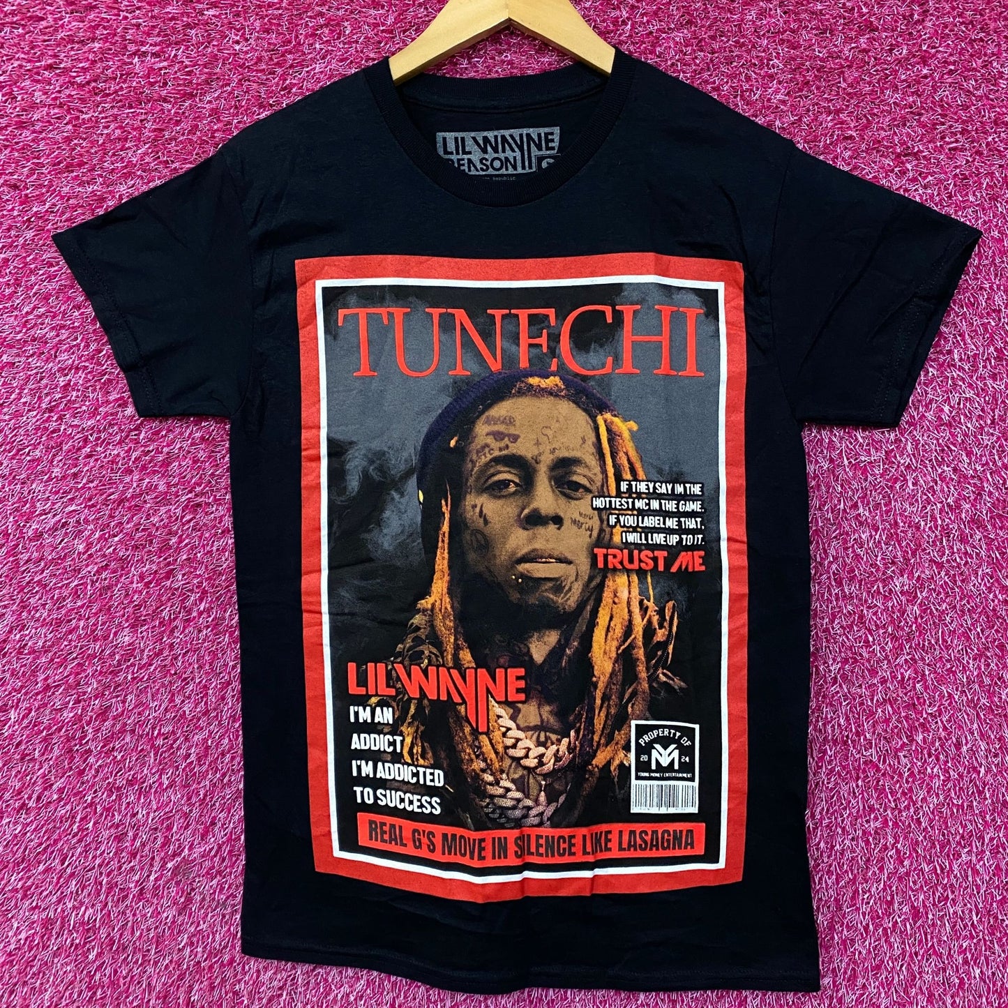 Lil Wayne Tunechi Frame Magazine Cover T-Shirt Small