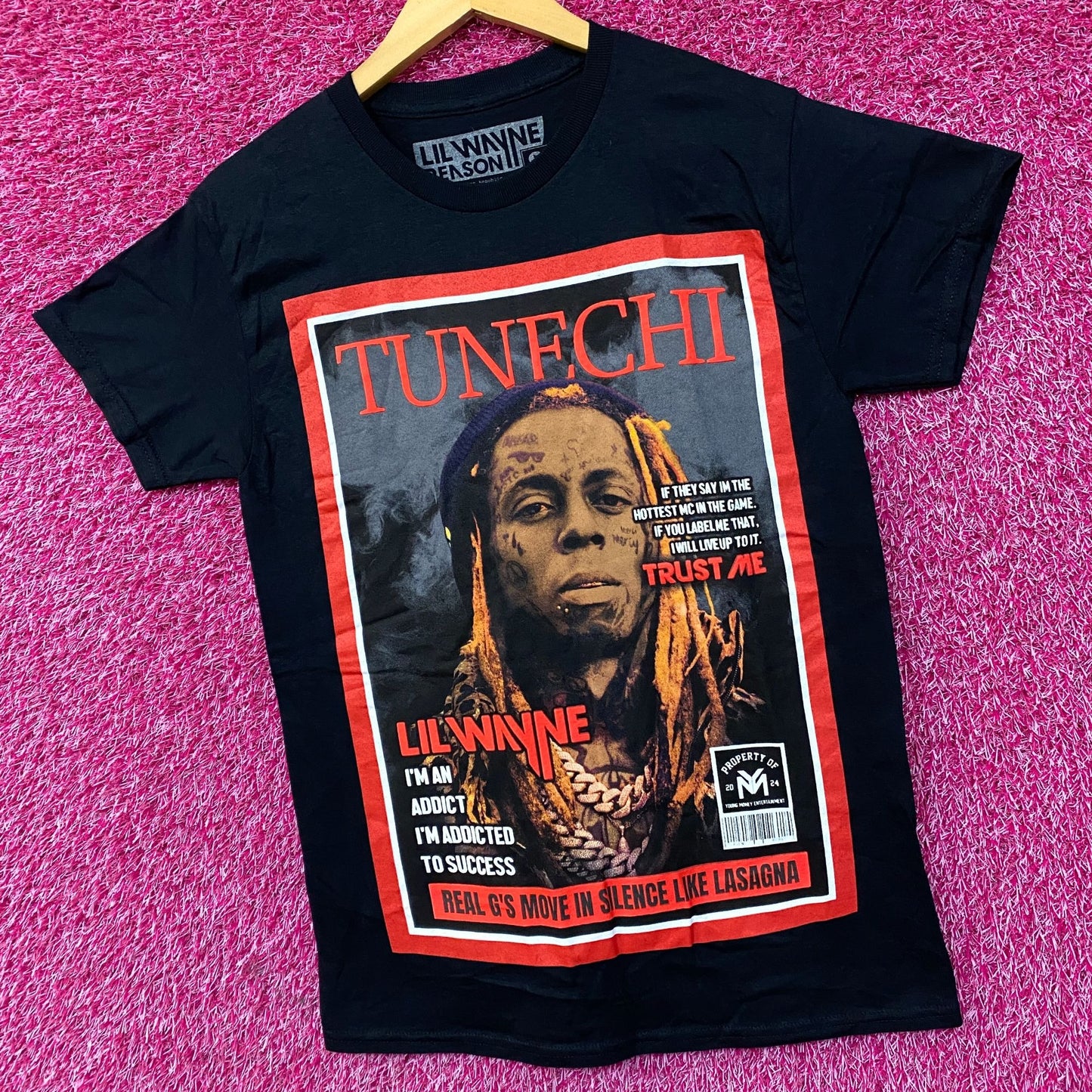 Lil Wayne Tunechi Frame Magazine Cover T-Shirt Small