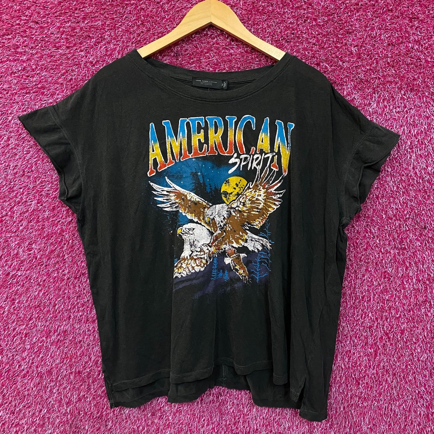 Junk Food Clothing Women's American Spirit T-Shirt 2XL