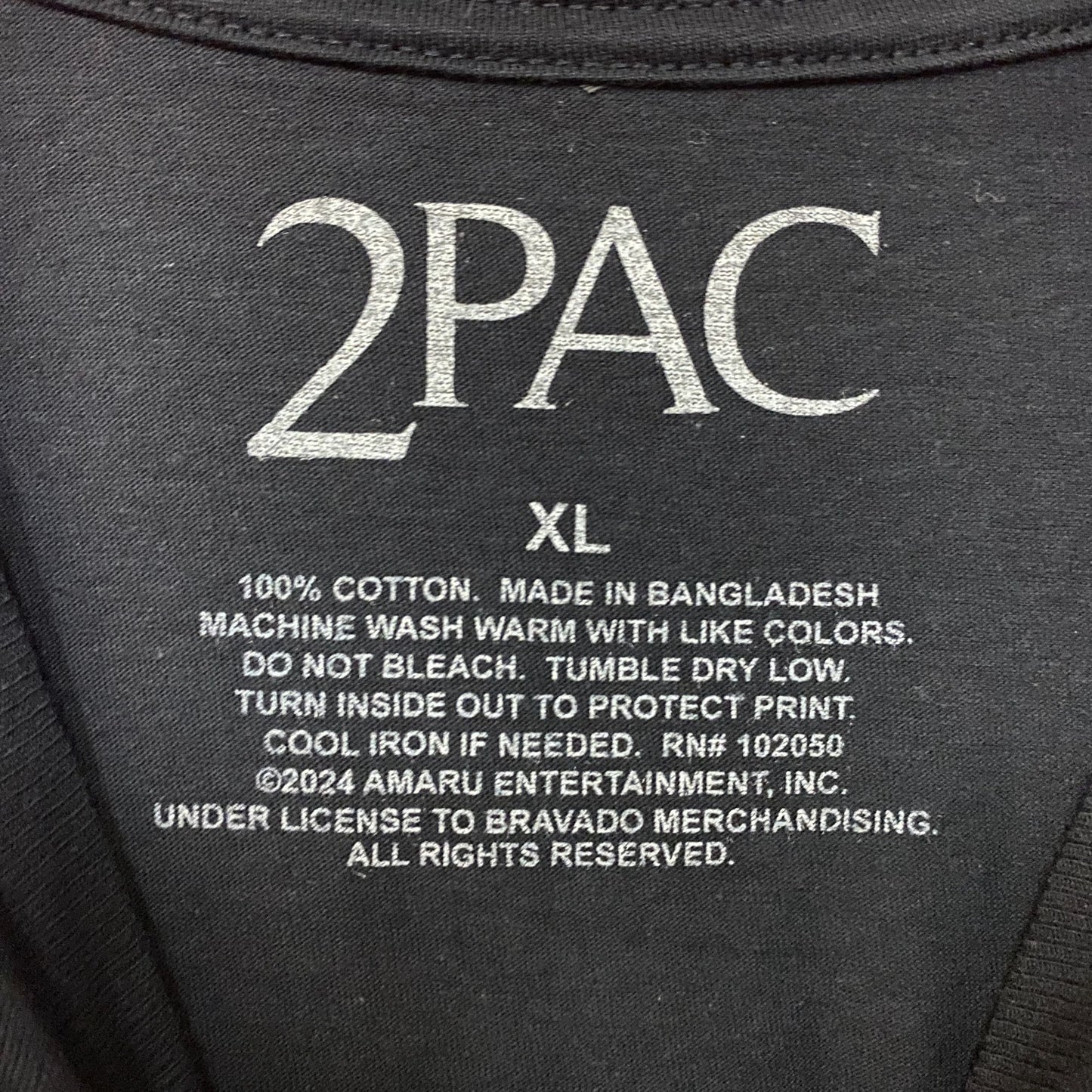 Tupac California Love Graphic Design T-shirt XL