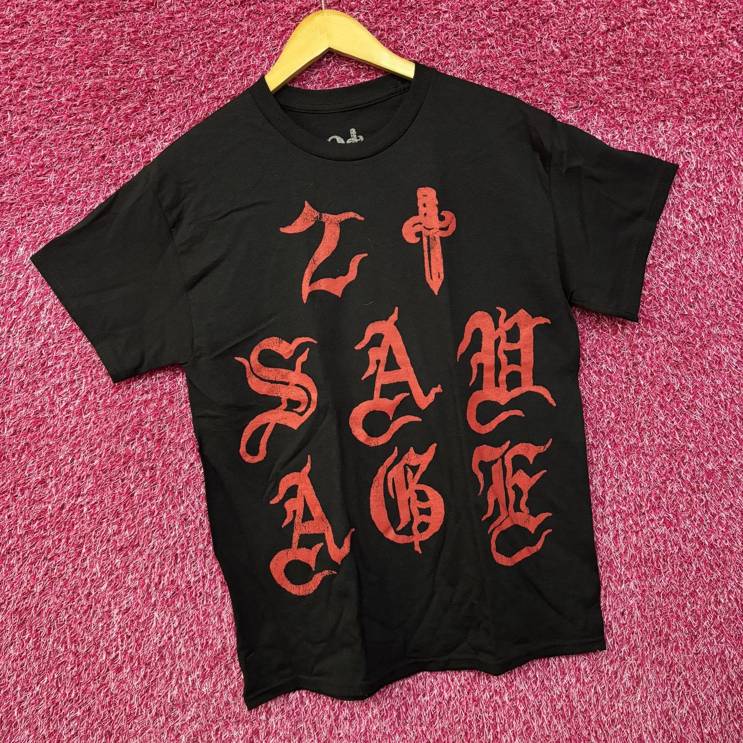 21 Savage European Tour Black T-Shirt Small