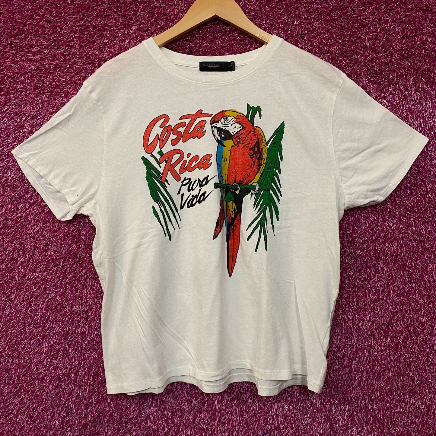 Junk Food Clothing Women's Costa Rica Vintage Style Women's Graphic Tee XL
