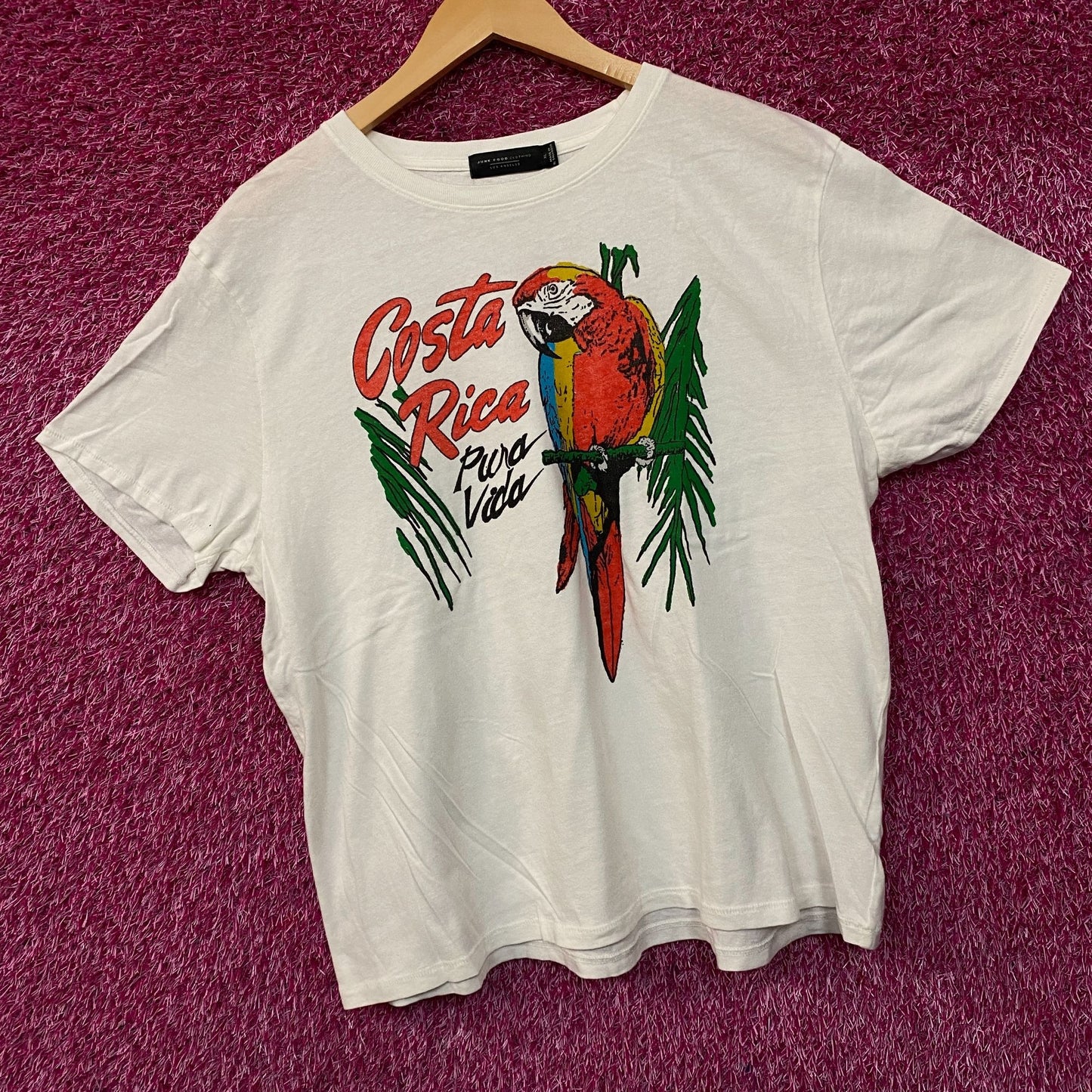 Junk Food Clothing Women's Costa Rica Vintage Style Women's Graphic Tee XL