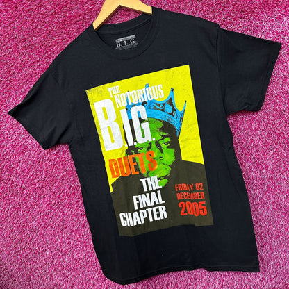 Notorious BIG Final Chapter Rap Tshirt size Large