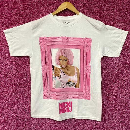 Nicki Minaj Pink Portrait Pink Friday: Roman Reloaded Album T-Shirt Small