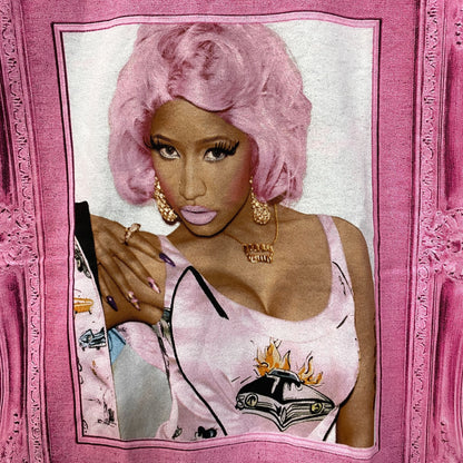 Nicki Minaj Pink Portrait Pink Friday: Roman Reloaded Album T-Shirt Small