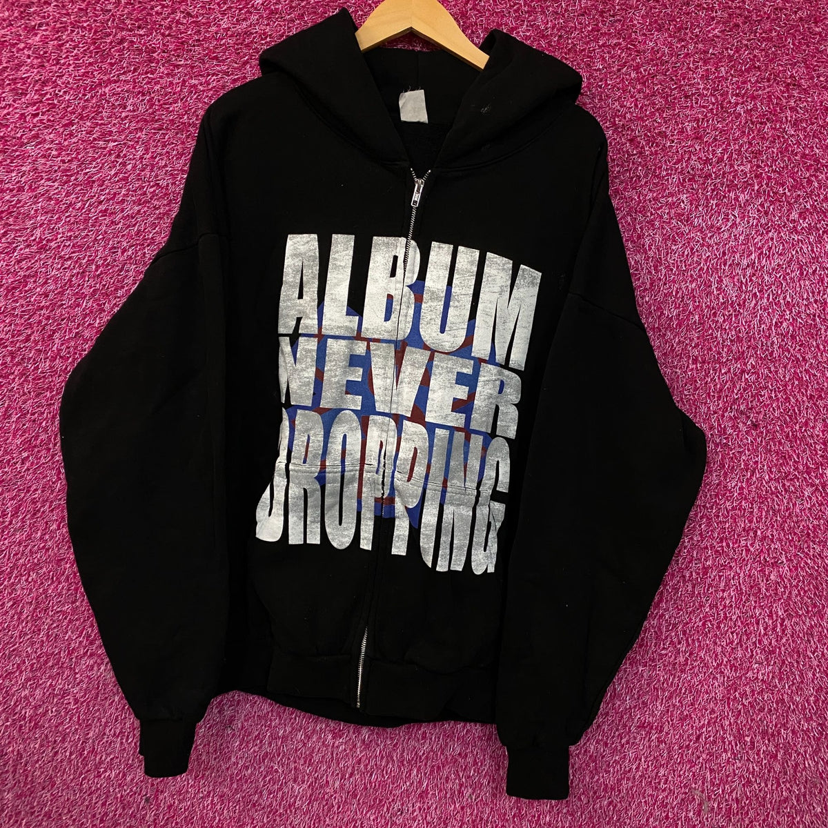 A$AP Rocky’ AWGE "Album Never Dropping" Zip-Up Hoodie 2XL