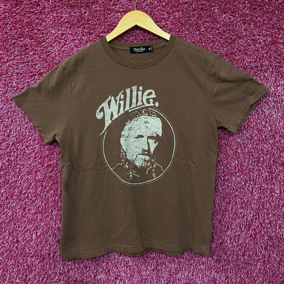 Junk Food Clothing Willie Nelson and the Family Retro Style Women's Tee Medium