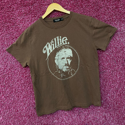 Junk Food Clothing Willie Nelson and the Family Retro Style Women's Tee Medium