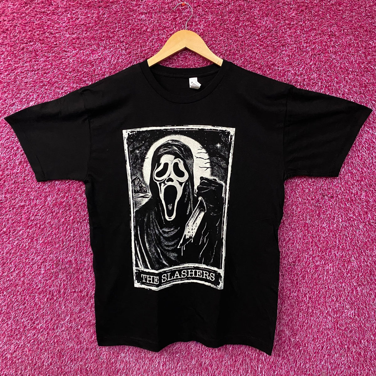 Scream The Slasher Tarot Card Tshirt size Medium