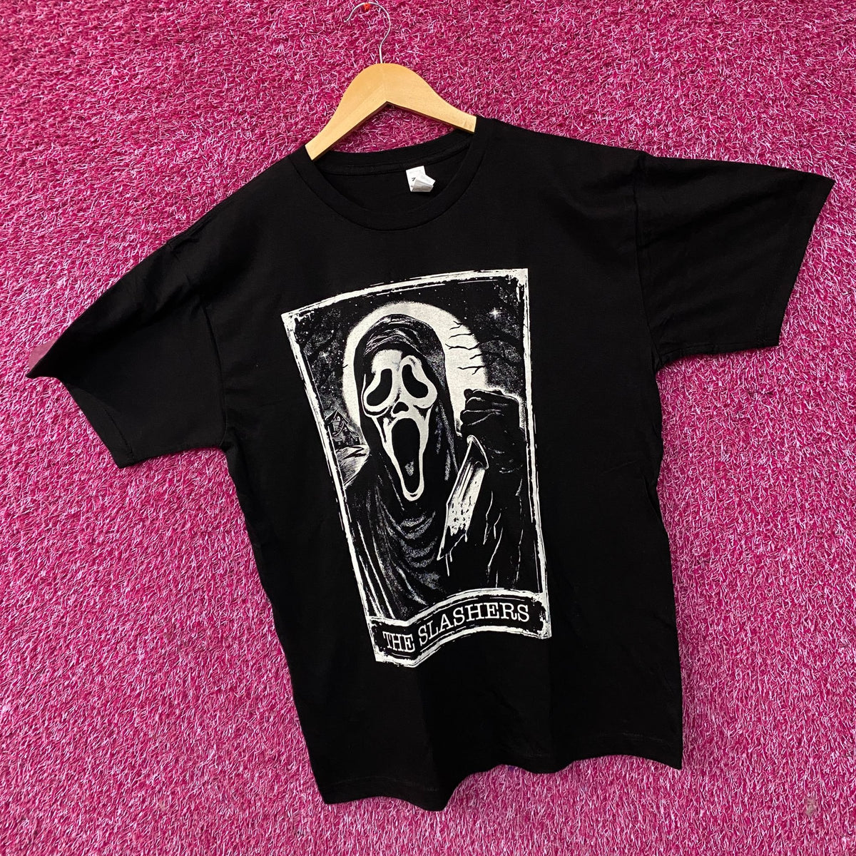 Scream The Slasher Tarot Card Tshirt size Medium