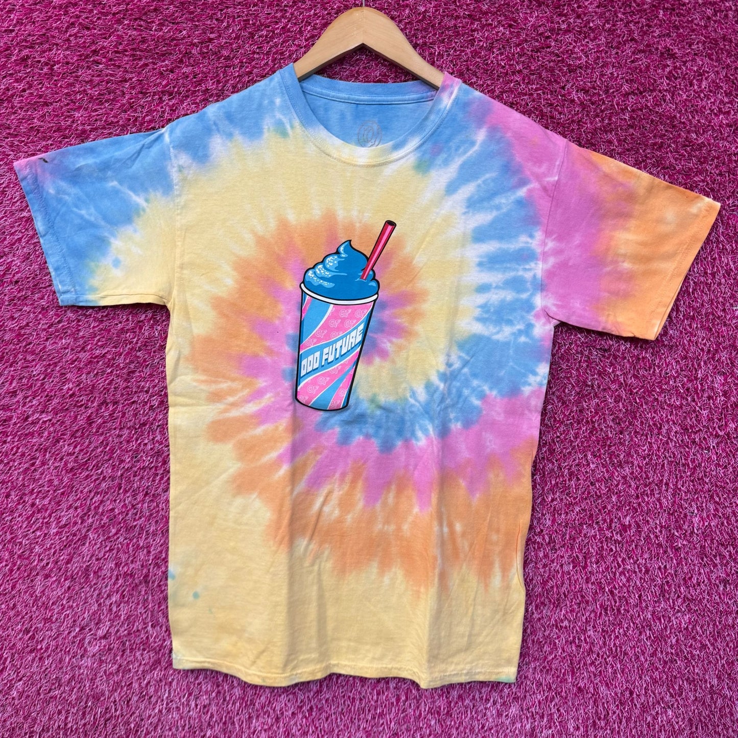 Odd Future Blue Raspberry Frozen Treat OFWGKTA Rap Tie Dye M