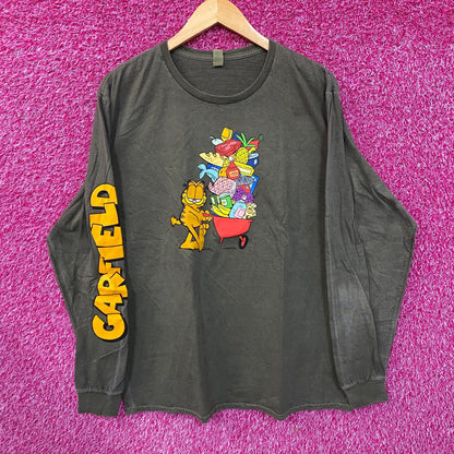 Garfield Hunger Cravings Long Sleeve T-Shirt Size XL