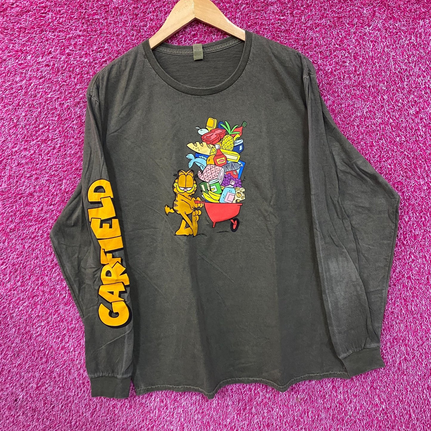 Garfield Hunger Cravings Long Sleeve T-Shirt Size XL