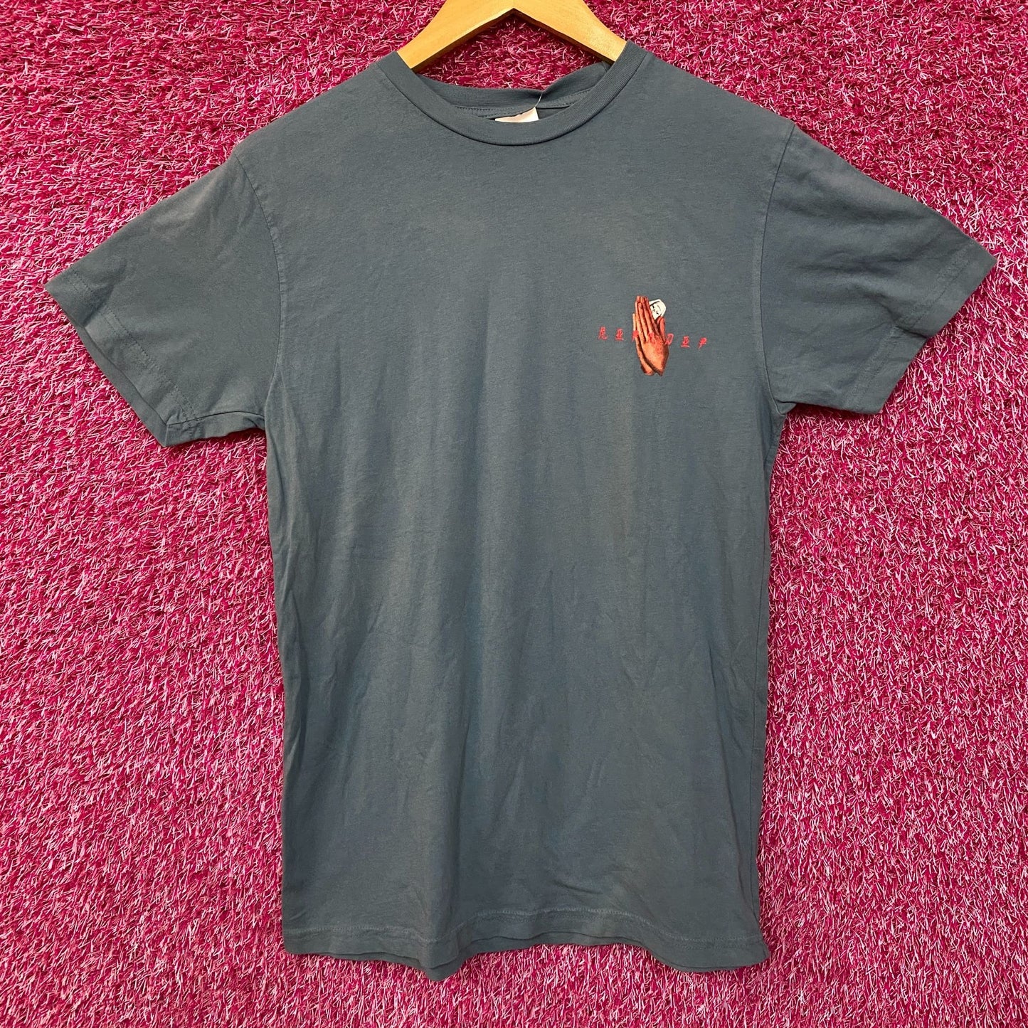 RIPNDIP Lord Nermal Praying Flowers Tshirt Small