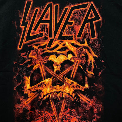 Slayer Magma Skull & Swords Thrash Metal Band T-Shirt Medium