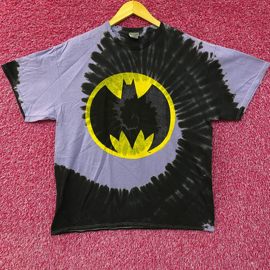 DC Batman Logo Graphic Design Tie Dye T-Shirt Large