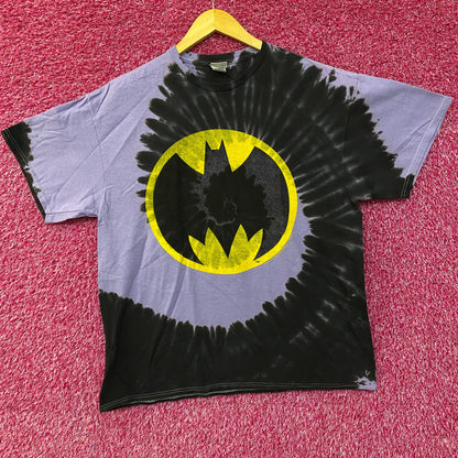 DC Batman Logo Graphic Design Tie Dye T-Shirt Large