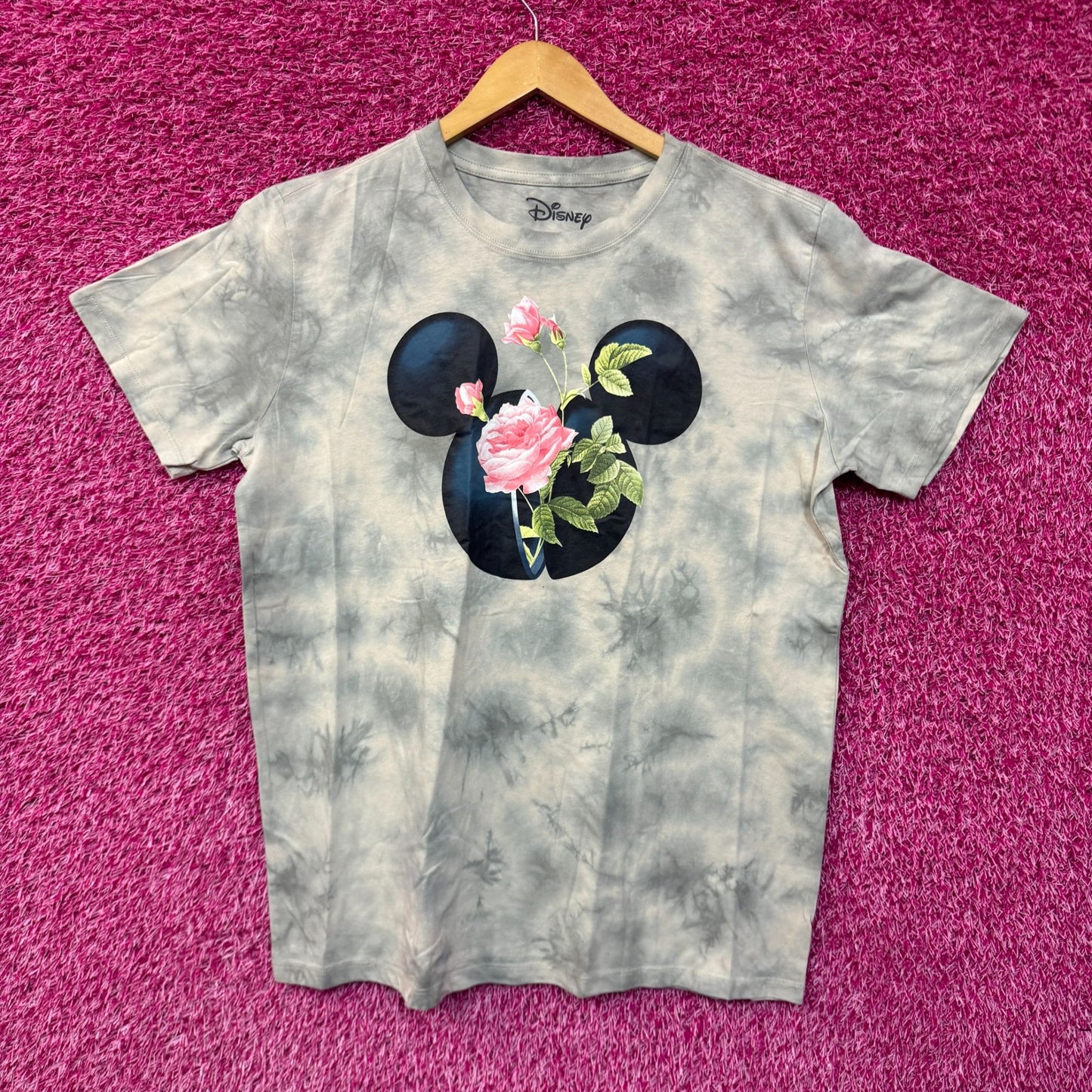 Mickey Mouse Roses Tiedye women's T-shirt size 2XL