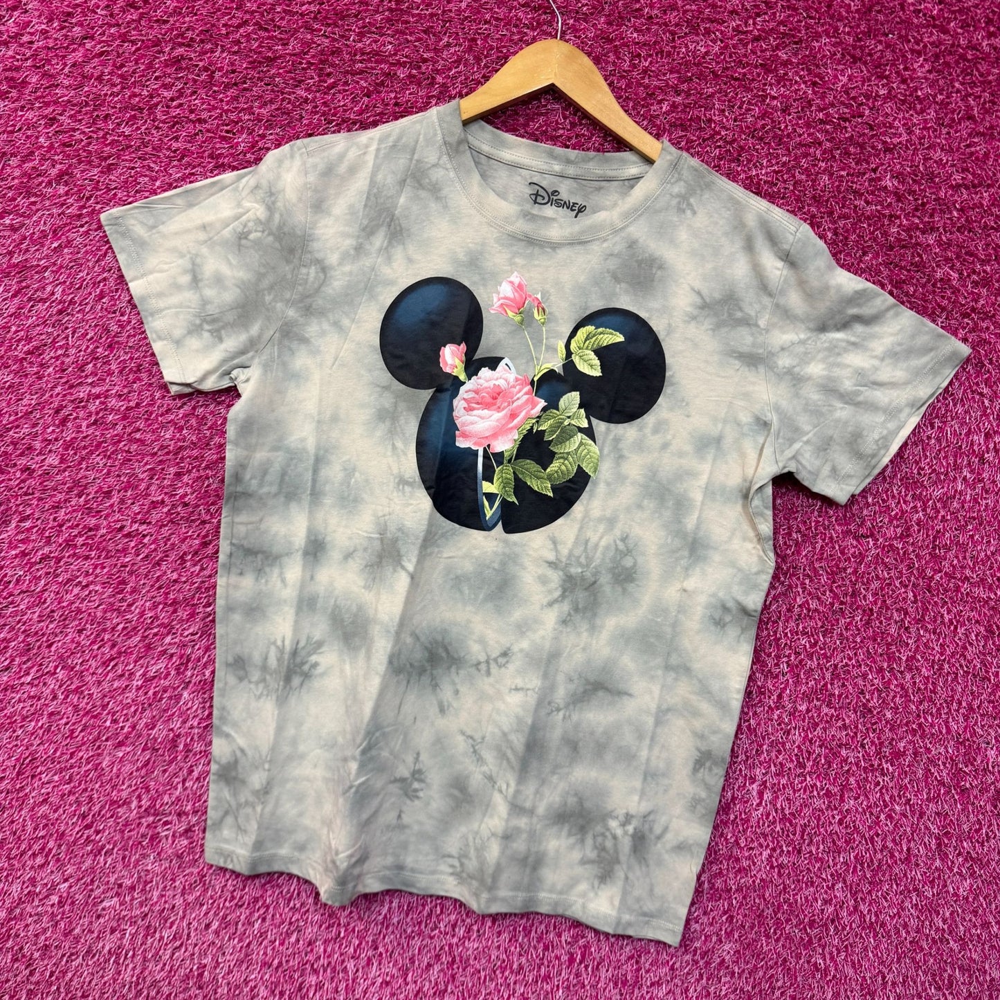 Mickey Mouse Roses Tiedye women's T-shirt size 2XL