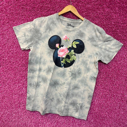 Mickey Mouse Roses Tiedye women's T-shirt size 2XL
