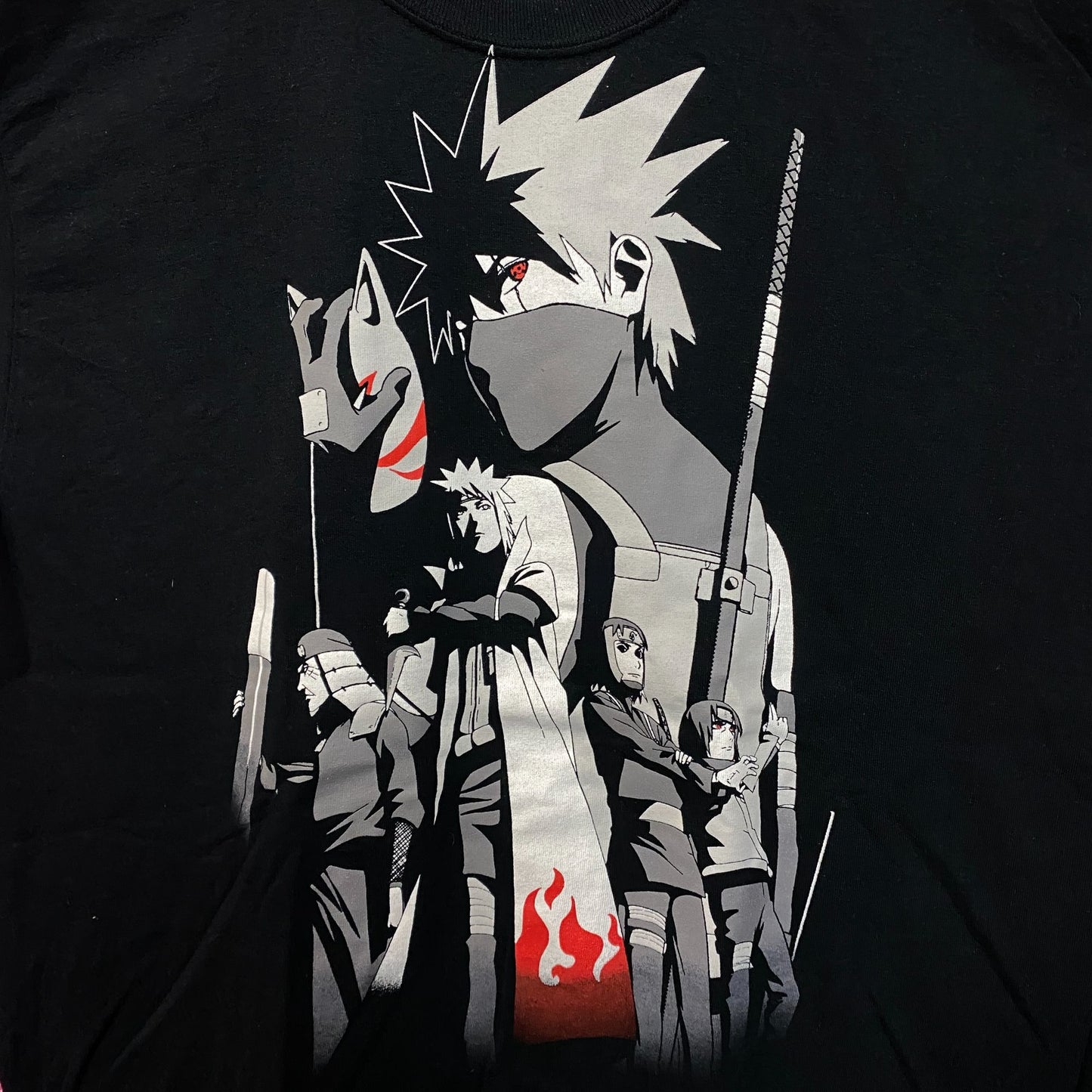Naruto Shippuden ANBU Black Ops Kakashi Hokages Anime Tee L