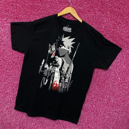 Naruto Shippuden ANBU Black Ops Kakashi Hokages Anime Tee L
