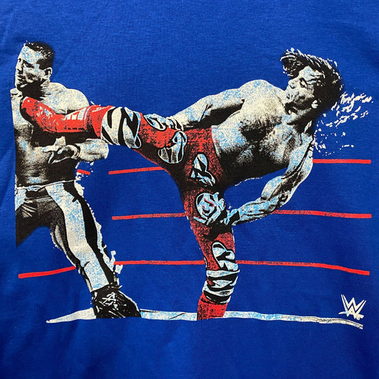 WWE Shawn Michaels The Heartbreak Kid HBK Sweet Chin Music Kick T-Shirt Small