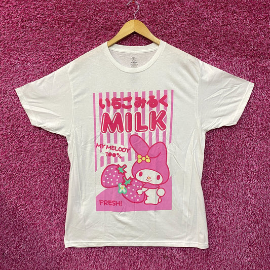 My Melody Strawberry Milk Carton T-Shirt 2XL