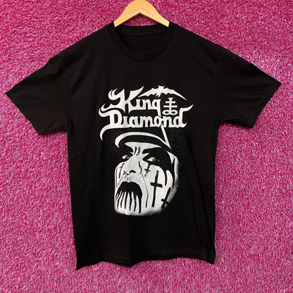 King Diamond Puppet Master Face Graphic T-Shirt Medium