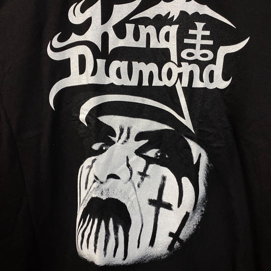 King Diamond Puppet Master Face Graphic T-Shirt Medium