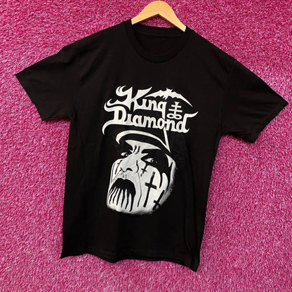 King Diamond Puppet Master Face Graphic T-Shirt Medium