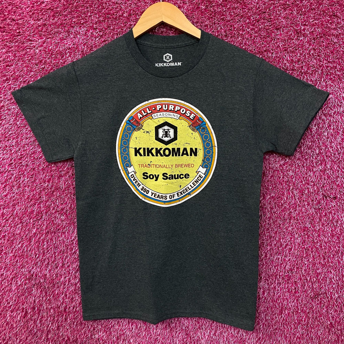 Kikkoman Soy Sauce Logo Graphic T-Shirt Small