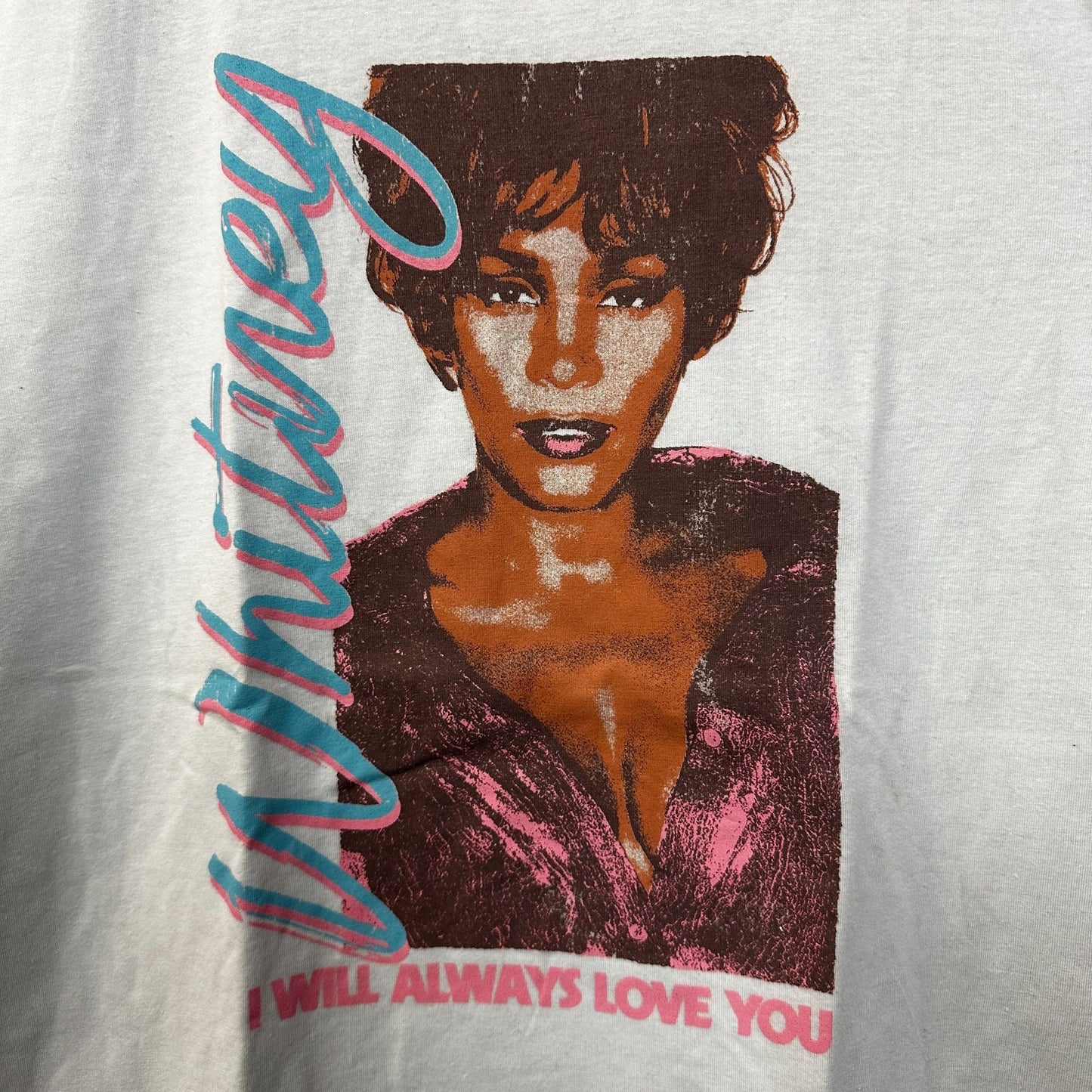 Whitney Houston I will always Love You Womens Tshirt Size Medium