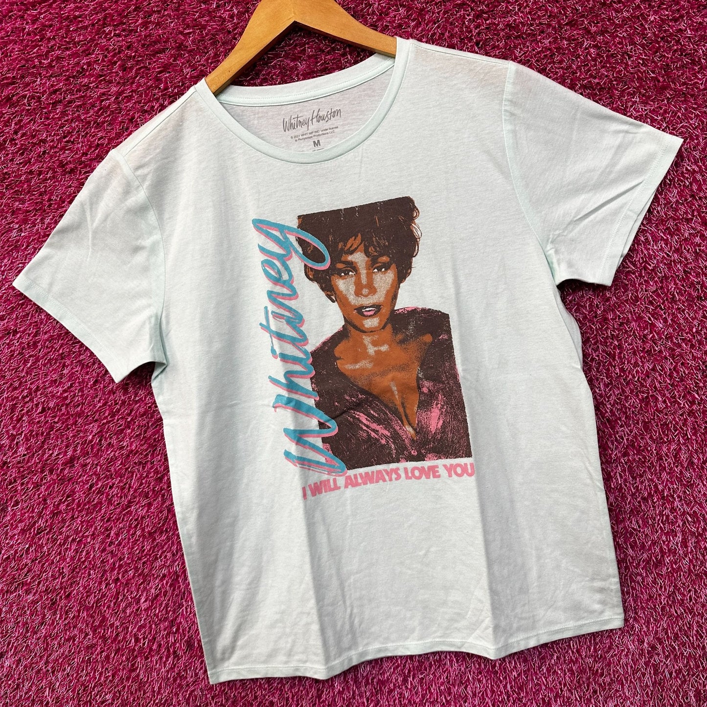 Whitney Houston I will always Love You Womens Tshirt Size Medium