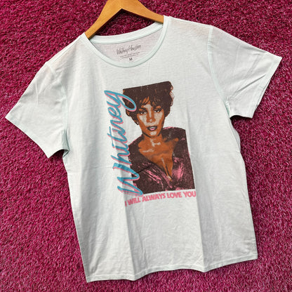 Whitney Houston I will always Love You Womens Tshirt Size Medium