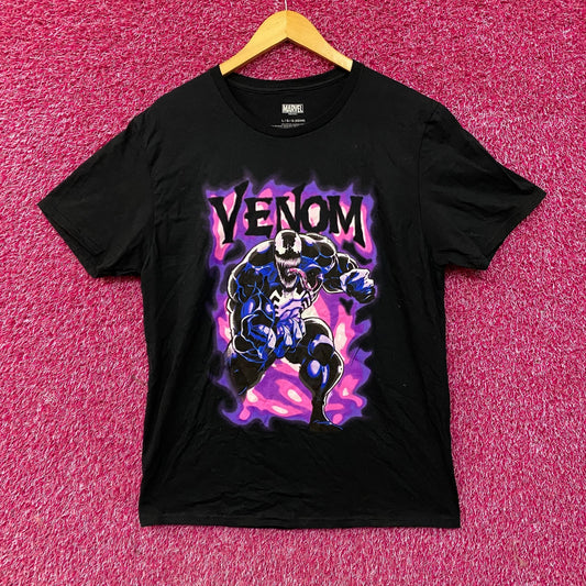 Venom Spiderman Villain Purple Haze Marvel Comics Tee Large