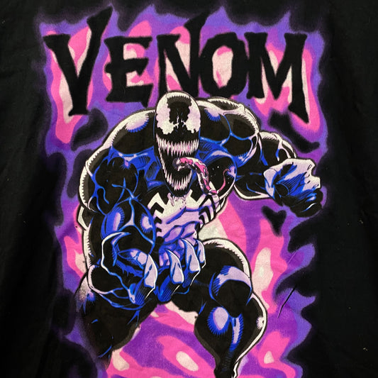 Venom Spiderman Villain Purple Haze Marvel Comics Tee Large