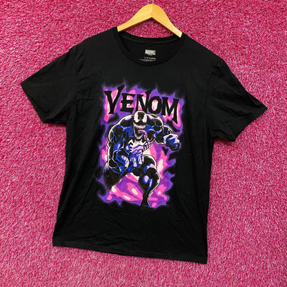 Venom Spiderman Villain Purple Haze Marvel Comics Tee Large