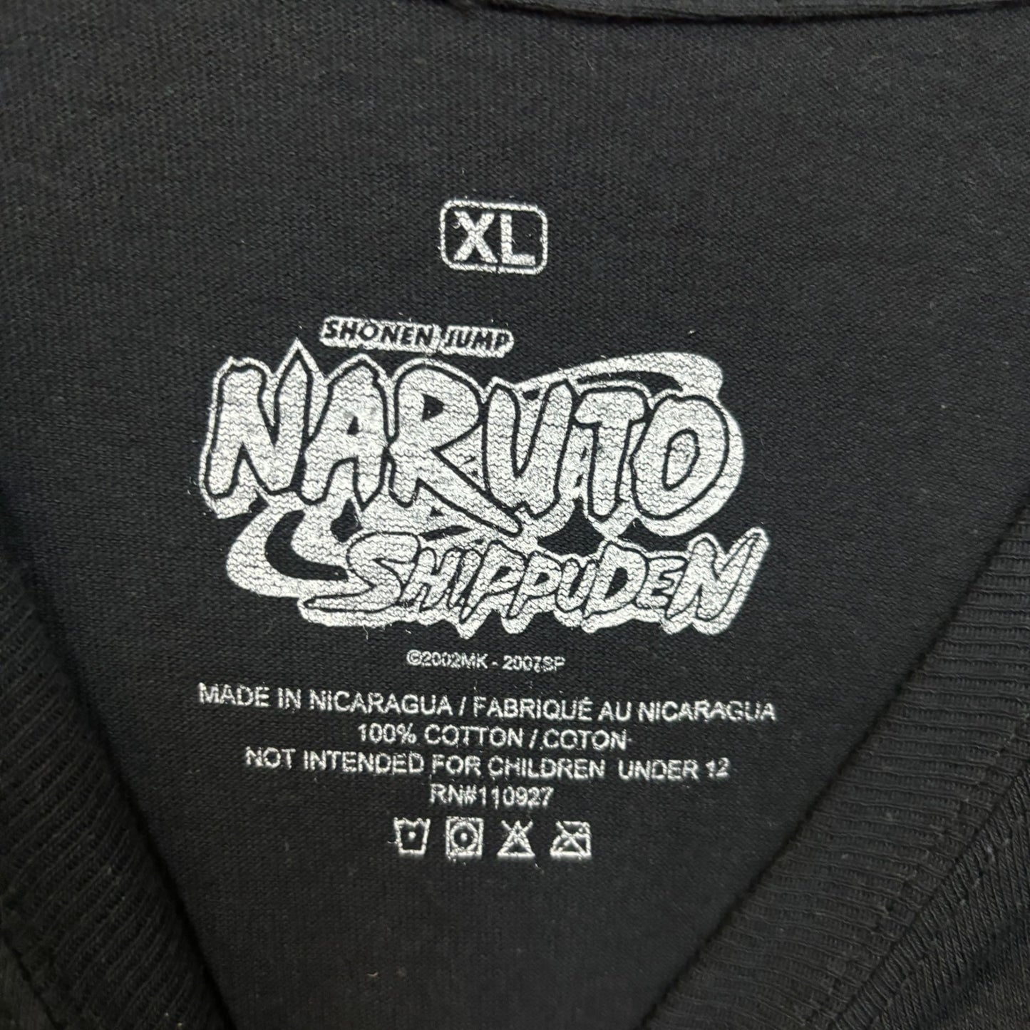 Naruto shippuden long sleeve anime tshirt size xl